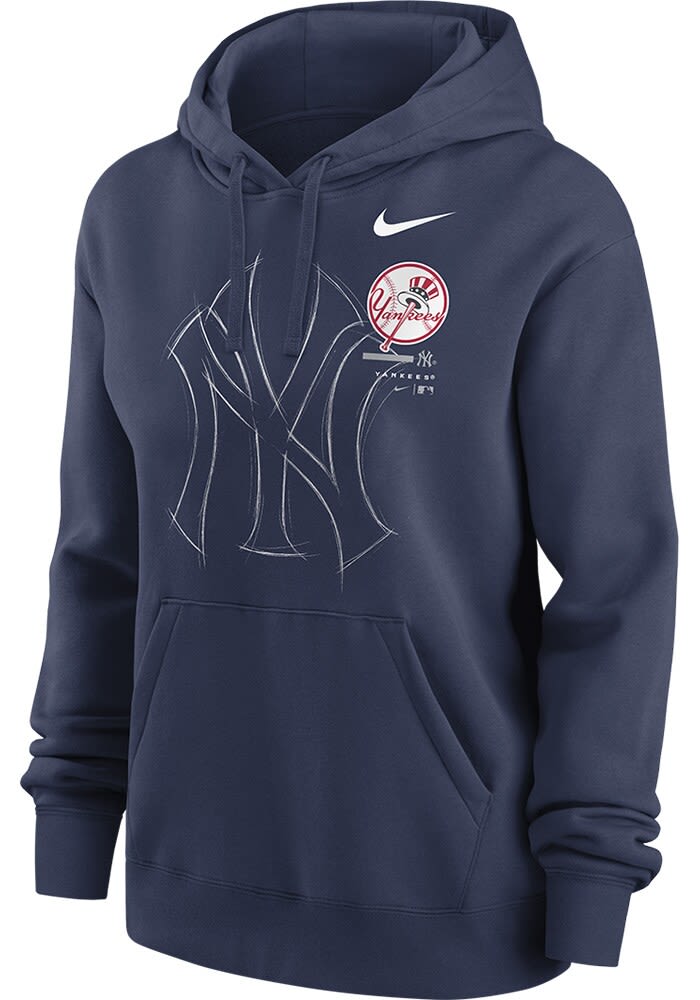 売れ筋商品|||ナイキ カットソー トップス レディース Women's Navy New York Yankees Authentic Collection Pregame Performance Pullover Hoodie Navy Women's New York Yankees Nike Navy Authentic Collection