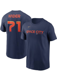 Josh Hader Houston Astros Navy Blue City Connect Short Sleeve Player T Shirt