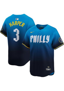Bryce Harper Nike Philadelphia Phillies Mens Blue City Connect Limited Baseball Jersey