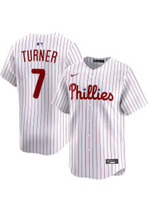 Trea Turner Nike Philadelphia Phillies Mens White Home Limited Baseball Jersey