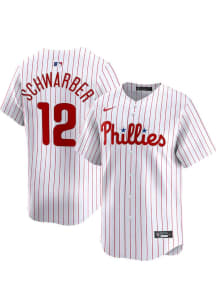 Kyle Schwarber Nike Philadelphia Phillies Mens White Home Limited Baseball Jersey