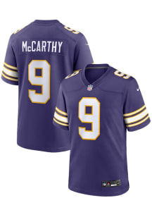 JJ McCarthy  Nike Minnesota Vikings Purple Alt Football Jersey