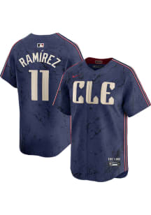Jose Ramirez Nike Cleveland Guardians Mens Navy Blue City Connect Limited Baseball Jersey