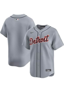 Nike Detroit Tigers Mens Grey Road Limited Baseball Jersey