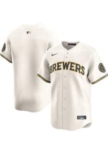 Nike Milwaukee Brewers Mens White Home Limited Baseball Jersey
