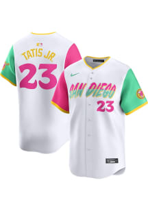 Fernando Tatis Jr Nike San Diego Padres Mens White City Connect Limited Baseball Jersey