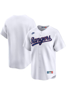 Texas Rangers Nike Throwback Cooperstown Jersey - White
