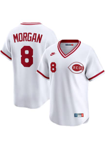 Joe Morgan Cincinnati Reds Nike Throwback Cooperstown Jersey - White