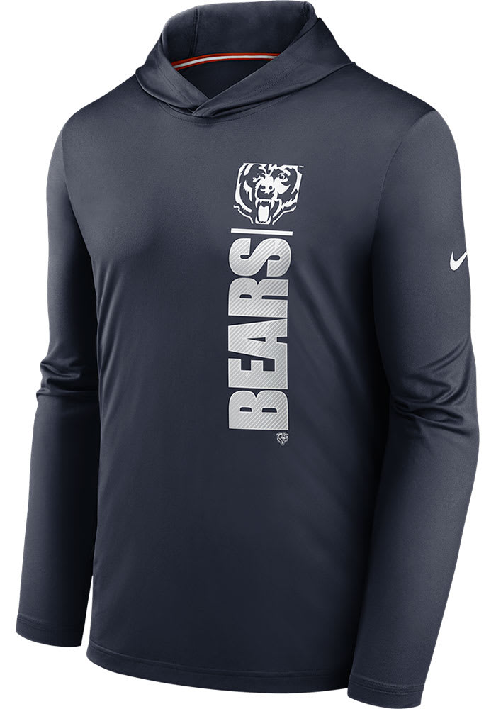 47 Chicago Bears Mens Navy Blue Power Luck Headline Long Sleeve