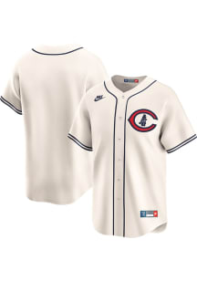 Chicago Cubs Nike Throwback Cooperstown Jersey - Ivory