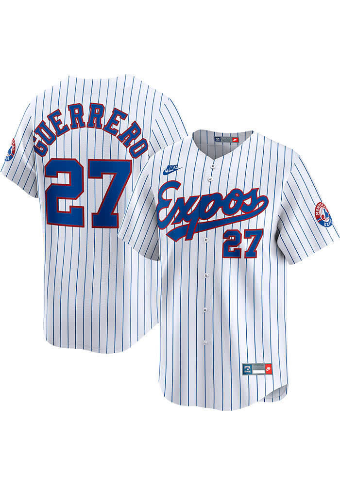 Montreal Expos Vladimir Guerrero Nike White Throwback Cooperstown