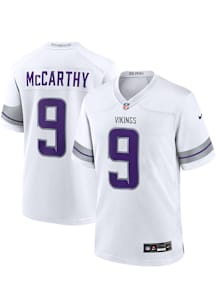 JJ McCarthy  Nike Minnesota Vikings White Alt Football Jersey