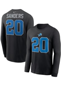 Barry Sanders Detroit Lions  Alt Long Sleeve Player T Shirt