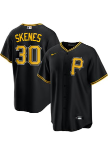 Paul Skenes Pittsburgh Pirates Mens Replica Alt Jersey - Black