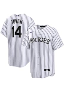 Ezequiel Tovar Colorado Rockies Mens Replica Home Jersey - White