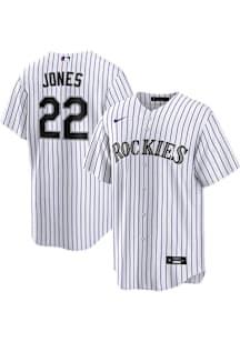 Nolan Jones Colorado Rockies Mens Replica Home Jersey - White