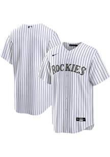Colorado Rockies Mens Nike Replica Blank Home Jersey - White
