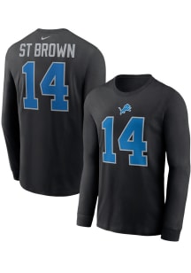 Amon-Ra St. Brown Detroit Lions  Alt Long Sleeve Player T Shirt