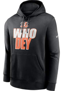 Nike Cincinnati Bengals Mens Black Local Club Long Sleeve Hoodie