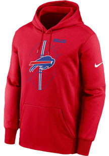 Nike Buffalo Bills Mens Red Fleece Hood