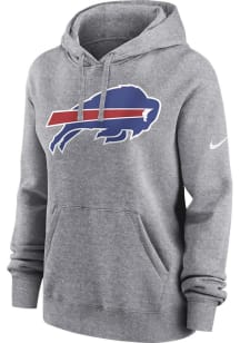 Nike Buffalo Bills Womens Grey Slant Hooded Sweatshirt