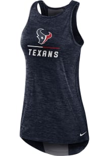 Nike Houston Texans Womens Navy Blue Logo Tank Top