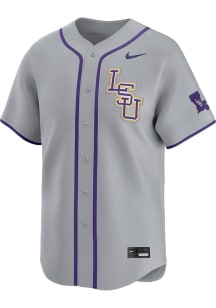 Nike LSU Tigers Mens Grey Road Wordmark Jersey