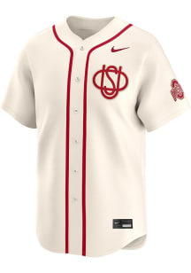 Mens Ohio State Buckeyes Natural Nike Alt Wordmark Jersey