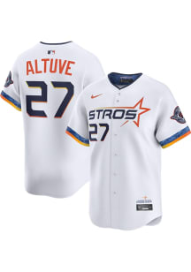 Jose Altuve Nike Houston Astros Mens White City Connect Limited Baseball Jersey