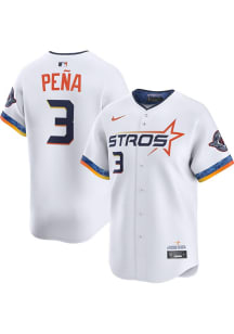 Jeremy Pena Nike Houston Astros Mens White City Connect Limited Baseball Jersey