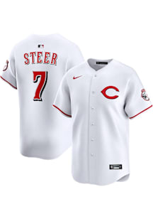 Spencer Steer Nike Cincinnati Reds Mens White Alt Limited Baseball Jersey