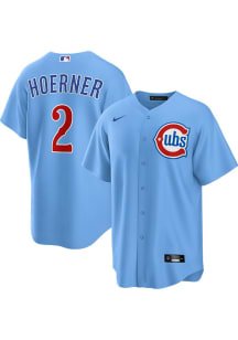 Nico Hoerner Chicago Cubs Mens Replica Alt Jersey - Light Blue