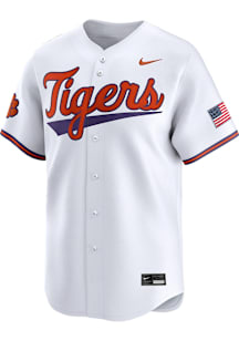 Nike Clemson Tigers Mens White Home Baseball Jersey