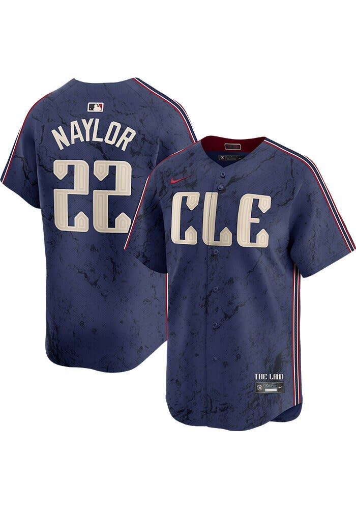Josh Naylor Cleveland Guardians Mens NAVY City Connect Limited