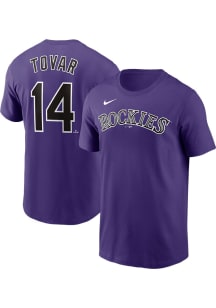 Ezequiel Tovar Colorado Rockies Purple Alt Short Sleeve Player T Shirt