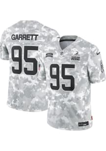 Myles Garrett Nike Cleveland Browns Mens White 2024 STS Limited Football Jersey