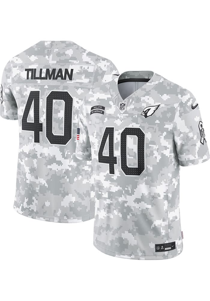 Pat Tillman Arizona Cardinals Mens White 2024 STS Limited Football