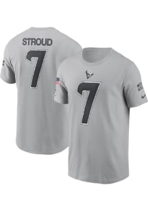 CJ Stroud Houston Texans Grey 2024 STS Short Sleeve Player T Shirt