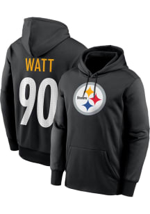 TJ Watt Pittsburgh Steelers Mens Black Name Number Player Hood