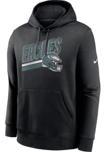 Nike Philadelphia Eagles Mens Black Club Fleece Design Long Sleeve Hoodie