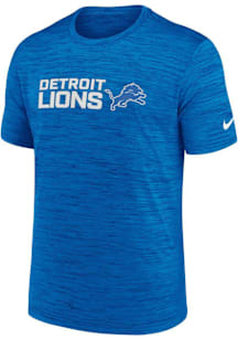 Nike Detroit Lions Blue Velocity Stack Short Sleeve T Shirt