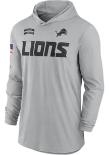 Nike Detroit Lions Mens Grey Salute to Service Long Sleeve Hoodie