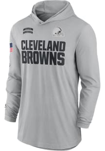 Nike Cleveland Browns Mens Grey Salute to Service Long Sleeve Hoodie