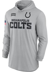 Nike Indianapolis Colts Mens Grey Salute to Service Long Sleeve Hoodie