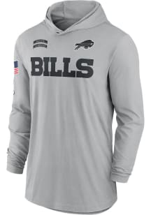 Nike Buffalo Bills Mens Grey Salute to Service Long Sleeve Hoodie