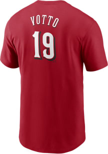 Joey Votto Cincinnati Reds Red Name And Number Short Sleeve Player T Shirt