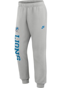 Nike Detroit Lions Mens Grey Rewind Club Fleece Sweatpants
