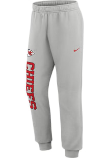Nike Kansas City Chiefs Mens Grey Rewind Club Fleece Sweatpants