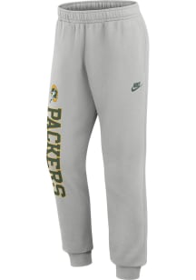 Nike Green Bay Packers Mens Grey Rewind Club Fleece Sweatpants