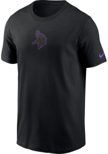 Nike Minnesota Vikings Black Color Pop Short Sleeve T Shirt